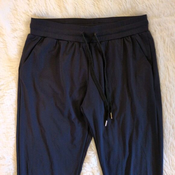Zyia Active Navy Blue Nylon Joggers Womens Small Drawstring Stretch Pant - Picture 12 of 15